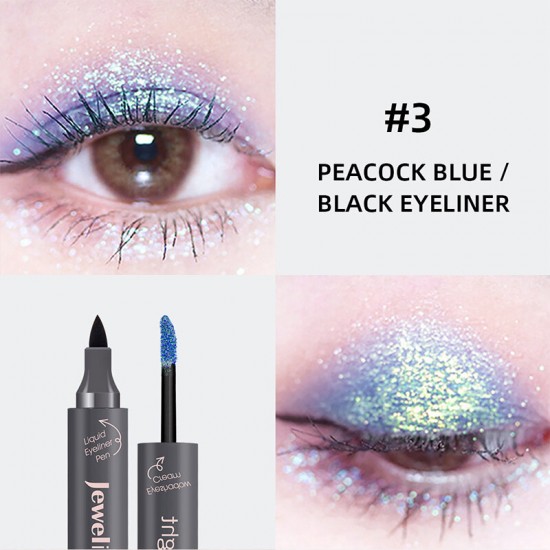 Music Flower Gem Shimmer Liquid Eyeliner Pearlescent Liquid Waterproof M6006