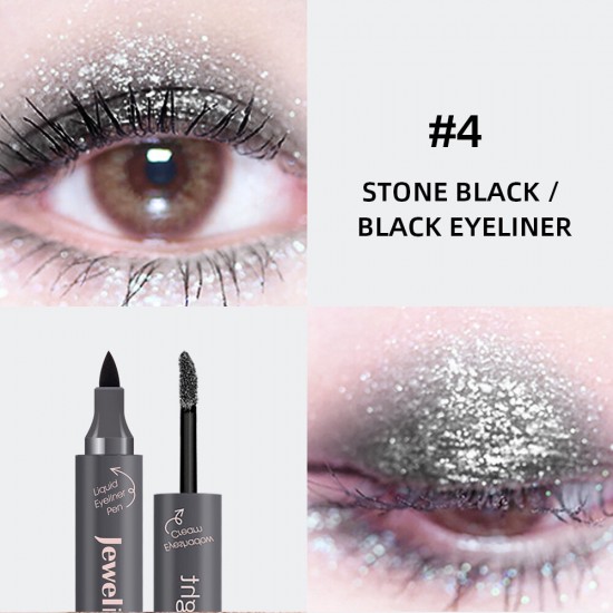 Music Flower Gem Shimmer Liquid Eyeliner Pearlescent Liquid Waterproof M6006