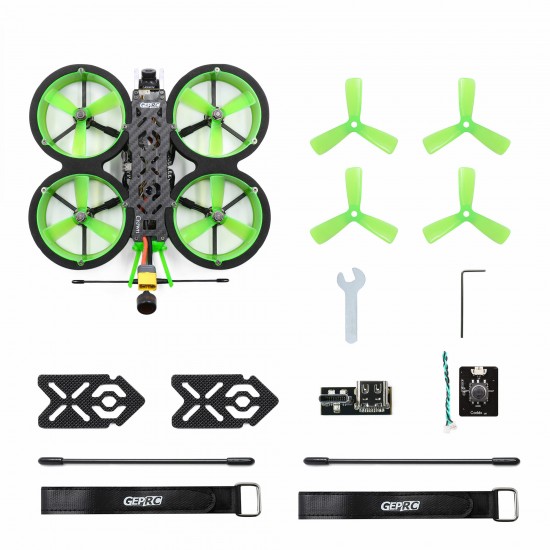 Crown Analog 3 Inch 4S Cinewhoop FPV Racing Drone PNP/BNF Caddx Ratel V2 Cam 600mW VTX SPAN F722 HD FC 1408 3500KV Motor 45A Blheli_S ESC