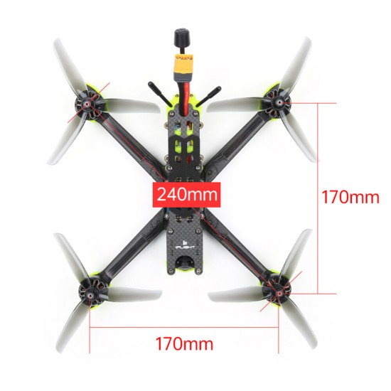 V2 Analog 240mm 5 Inch 4S Freestyle FPV Racing Drone BNF/PNP RaceCam R1 Cam SucceX-E F7 45A ESC 2207 2750KV Motor