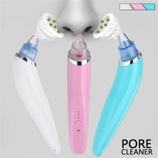 XD-5002 Face Facial Cleansing DC5V 850mA USB Electric Nose Pore Cleanser Cleaner Vacuum Beauty Machine Blackhead Zit Acne Remover Tool