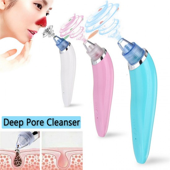 XD-5002 Face Facial Cleansing DC5V 850mA USB Electric Nose Pore Cleanser Cleaner Vacuum Beauty Machine Blackhead Zit Acne Remover Tool