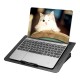 Aluminum Alloy Laptop Cooler Silver Black Adjustable Strong Wind Speed for Gaming & Office