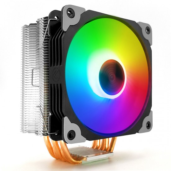 RGB 5 Copper Tube 4 Pin Single/Dual Fan CPU Cooler For Intel/AMD