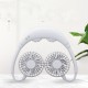 Massage Board Neck Fan LED USB Charging with Aroma Diffuser Fan 7-blade Fan 3 Wind Speed Adjustable