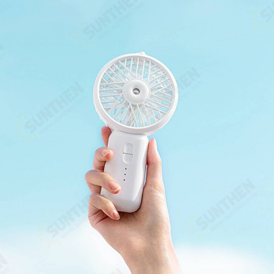 HF001 Ultrasonic Spray Handheld Fan Three Speeds Two Spray Modes Desktop Fan 2000mAh Long Battery Life from