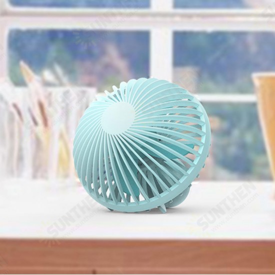 HF-200 Portable Mini Electronic Desktop Mushroom Shape Summer Cooling Fan 2 Grade Adjustment USB Charging Fan