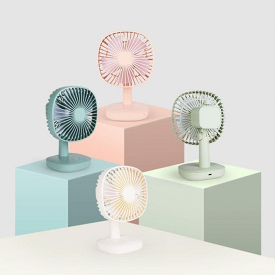 YS2911 Table Fan Mini Portable USB Charging Fan Low Noise Durable Life Natural Wind Lightweight Fan