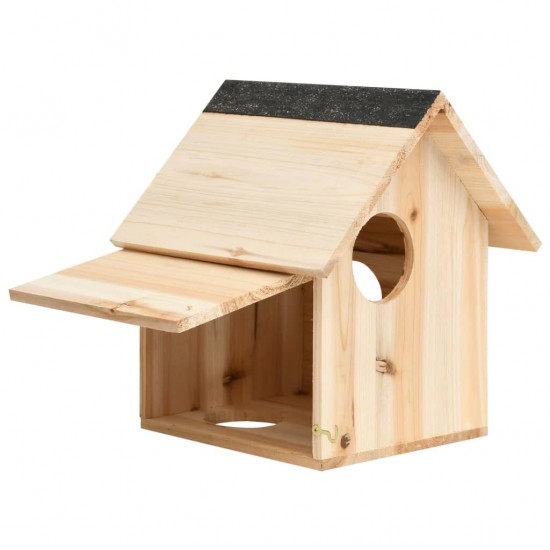 314821 Outdoor Squirrel House Solid Firwood 26x25x29 cm Pet Supplies Dog House Pet Home Cat Bedpen Fence Playpen