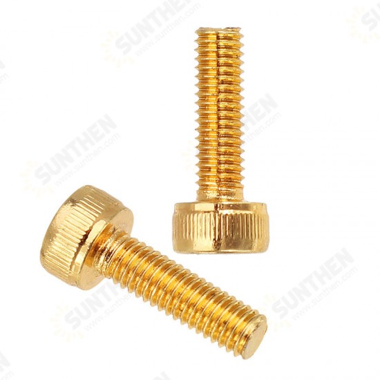 M3ASH3 10pcs M3 Hex Socket Cap Head Screws Alloy Steel Titanium Plated 12.9 Grade