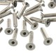 M4SH2 50pcs Metric M4 Stainless Steel Countersunk Flat Head Hex Socket Cap Screw Bolts