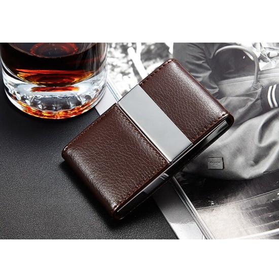 Business card holder men's fashion card case ladies large-capacity business card package File Folder