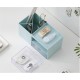 Desktop Storage Box Pen Holder with 2 Drawers Stationery Cosmetics Makeup Brushes Holder Sundries Organizer Office Home School Supplies