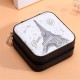 Portable Travel Women Jewelry Box Ornaments Storage Case PU Earring Organizer