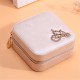 Portable Travel Women Jewelry Box Ornaments Storage Case PU Earring Organizer