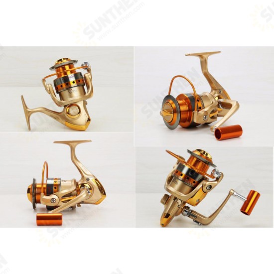 10BB 5.5:1 Gear Spinning Spool Fishing Reel Aluminum Salt Freshwater Right Left Interchangeable