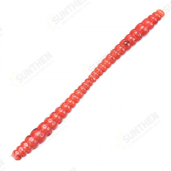 1pc Soft EarthWorm Fishing Lures Silicone Plastic Red Worms Bait