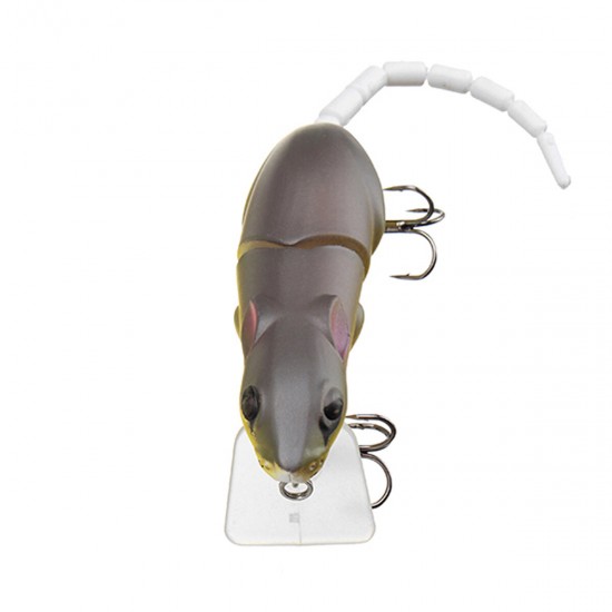 25cm 15.5g Jointed Rat Fishing Lure Mouse Floating Crankbait Sea Topwater 3D Eyes Artificial Baits