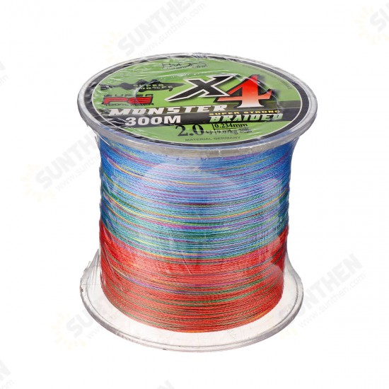 300m Fishing Line Ultra Strong Braided 20/30/40/50lb PE Line Fishing Tackle