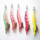 5 pcs 13.5cm20g Wood Shrimp Squid Lures Bait Bass Hooks