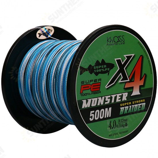 500m Fishing Line Ultra Strong Braided 20/30/40/50lb PE Line Fishing Tackle