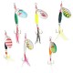 6pcs Spoon Metal Fishing Lures Crankbaits Bass Tackle Hooks Set Spinner Baits