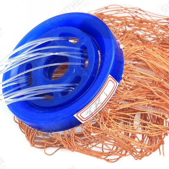 7.2m American Style Cast Net Saltwater Baitcasting Strong Nylon Fishing Line With Sinker