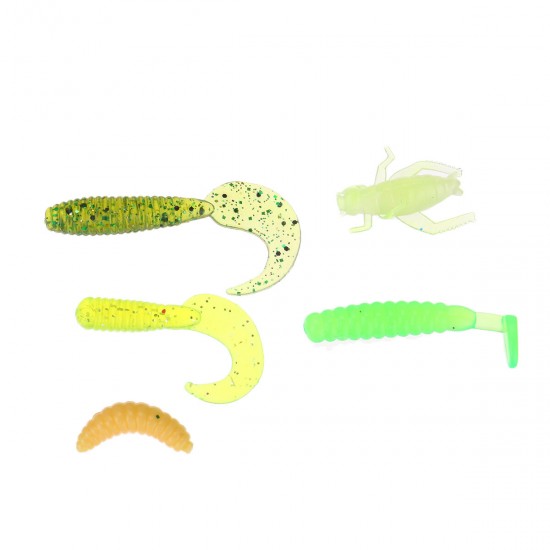 94/164PCS Fishing Lure Set Realistic Frog Soft Bait Portable Fishing Kit Outdoor Fishing Tools