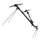 Aluminum Alloy Fishing Rod Holder Adjustable Retractable Fishing Pole Ground Stand Rod Bracket for Outdoor Fishing