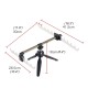 Fishing Rod Bracket Rotation Adjustable Telescopic Aluminum Tripod Fishing Pole Holder Luminous Fishing Tackle