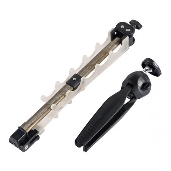 Fishing Rod Bracket Rotation Adjustable Telescopic Aluminum Tripod Fishing Pole Holder Luminous Fishing Tackle