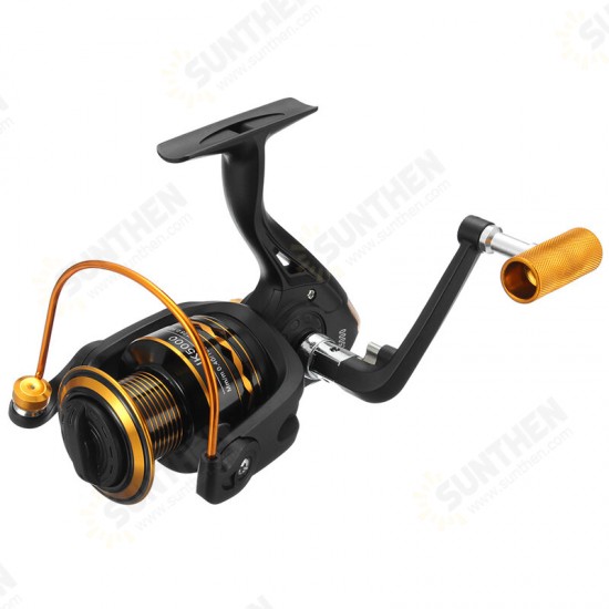 JK1000-7000 5.1/5.2:1 12BB Spinning Reels Saltwater Freshwater Left/Right Hand Fishing Reel