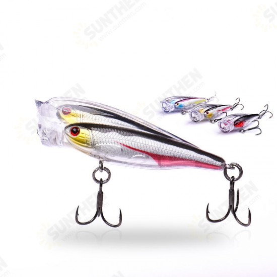 1PC 7.5CM 12G Popper Fishing Lure 3 Colors Hard Baits Fishing Lure Tackle