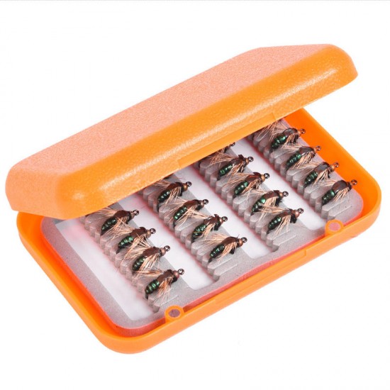 40pcs/lot Fly Fishing Lure Set Artificial Bait For Pesca Fish Fishing Hooks Tackle With Box