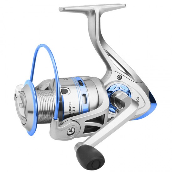 5.2:1/4.7:1 12 Bearings Fishing Reel 8KG Unloading Force Value CNC Metal Grip All Metal Spinning Reel FB1000-6000