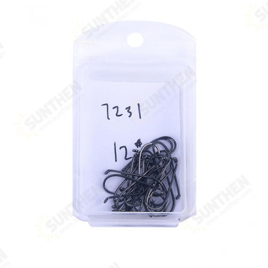 25Pcs/Box Barbless Fly Hooks For Fishing 5 Kinds of Models 3 Sizes