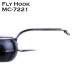 25Pcs/Box Barbless Fly Hooks For Fishing 5 Kinds of Models 3 Sizes