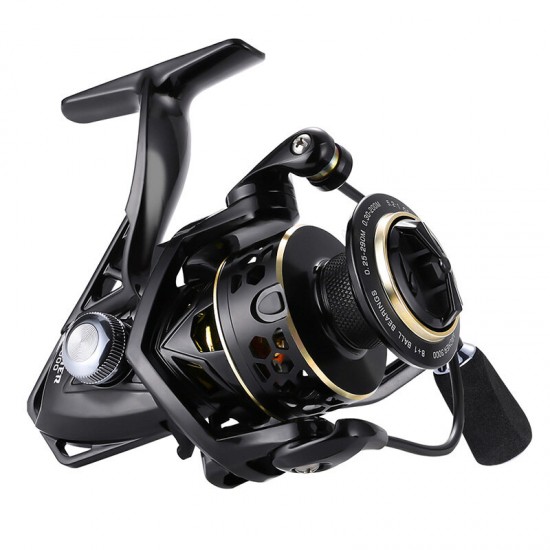 5.2:1 4.9:1 Fishing Reel Max Drag 13Kg 8+1BB Carp 2000-6000 Aluminium Spool Spinning Wheel