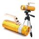 450LM 3 Color LEDs 200-300m Range Zoomable Rechargeable Fishing Flashlight With Charger