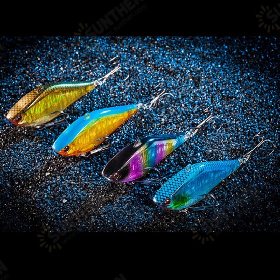 1pc 6.3cm 14g Jerkbait Hard VIB Lures Crankbait Fishing Lure Wobblers With Treble Hook