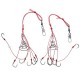 2PCS 6Hooks High Carbon Steel Fishing Hooks Explosion Hooks