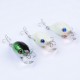 3PCS 5cm 7g Fishing Hard Baits Rock Fishing Lures Noctilucent Artificial Crankbaits 3D Eyes