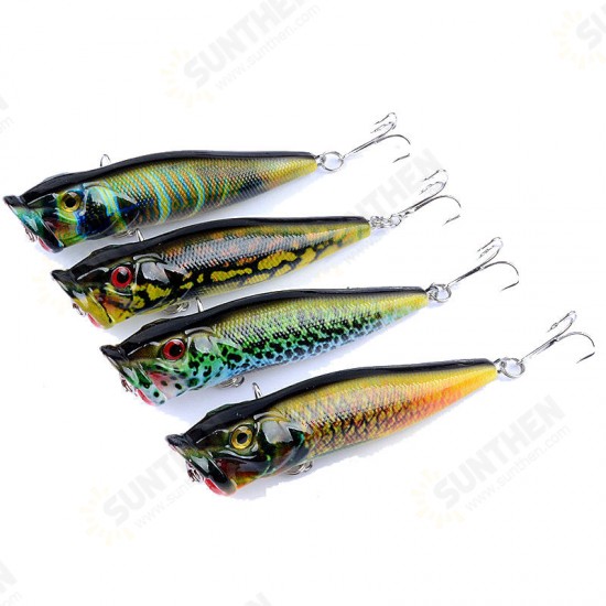 4pcs/set 9.5cm 12g Fishing Lure Topwater Popper Wobblers Crankbaits Artificial Hard Baits