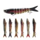 5 Pcs 13.5cm Fishing Lure 8 Section Sinking Hard Fishhook Simulation Bait Artificia Spinning Tackle Gears with Storage Box