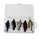 5 Pcs 7.5cm 17g Fishing Lures Artificial Hard Bait Fishing Tackle Accessories with Storage Box