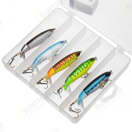 5 Pieces Simulation Bait Artificial Fishing Lure Floating Pencil Fishing Bait Fishing Lures