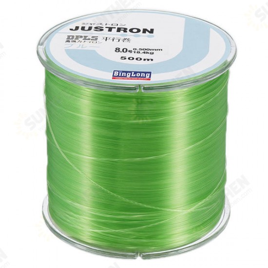 500M High Flexibility Nylon Fishing Line Good Wear Resistance For Rock Fishing Four Color