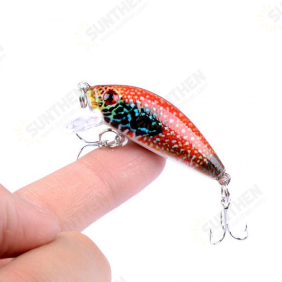 5PCS 5CM 3.8G Fishing Lures Wobblers Painting Series Fishing Topwater Artificial Hard Baits