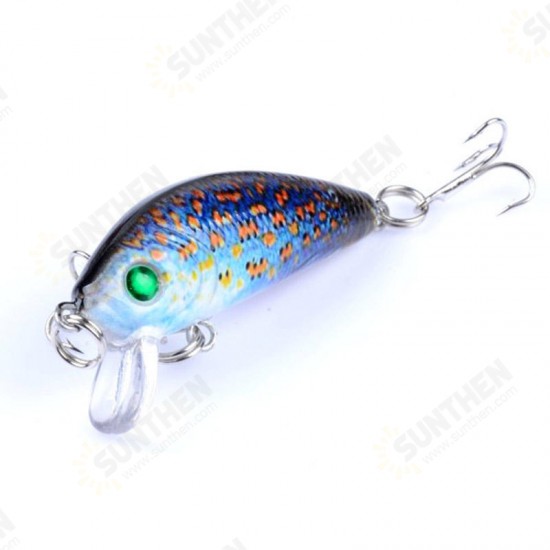 5PCS 5CM 3.8G Fishing Lures Wobblers Painting Series Fishing Topwater Artificial Hard Baits