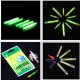 5pcs 25/37MM Fishing Carp Lure Low Sticks Night Light Starlights Float Rod